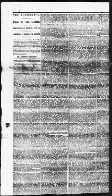 Issues of the Daily National Intelligencer, May 16-Jun 30, 1865 AND Miscellaneous Records Relating to the Court-Martial