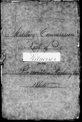 Issues of the Daily National Intelligencer, May 16-Jun 30, 1865 AND Miscellaneous Records Relating to the Court-Martial