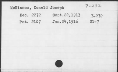 Thumbnail for 1916 > McKinnon, Donald Joseph