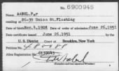 US, Naturalization Index - NY Eastern, 1865-1906,1925-1957 record example