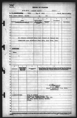 Thumbnail for Report of Changes > 16-Jul-1943