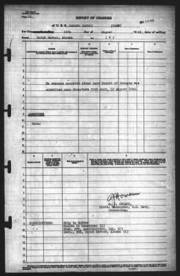 Thumbnail for Report of Changes > 15-Aug-1943