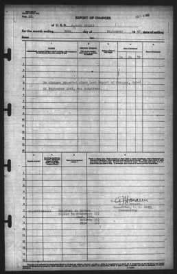 Thumbnail for Report of Changes > 30-Sep-1943