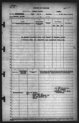 Thumbnail for Report of Changes > 10-Oct-1943