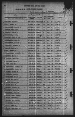 Muster Rolls > 31-Dec-1939