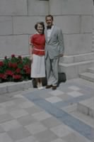 Curtis-NaVee Alberta Temple 1953+Just Married.jpg