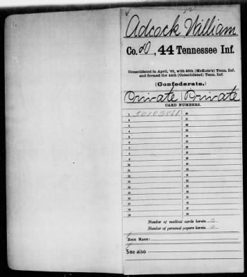 Thumbnail for William > Adcock, William