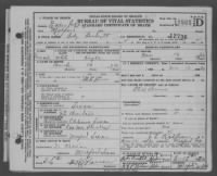 Thumbnail for US, Texas Death Certificates, 1890-1976 - Page 1