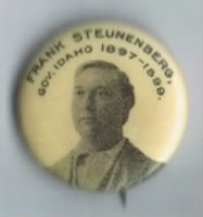 Frank Steunenberg Pinback  circa 1896