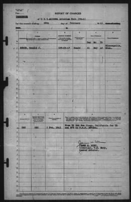 Thumbnail for Report of Changes > 28-Feb-1941