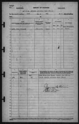 Thumbnail for Report of Changes > 31-May-1941