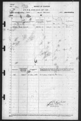 Thumbnail for Report of Changes > 28-Feb-1939