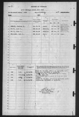 Thumbnail for Report of Changes > 30-Nov-1939