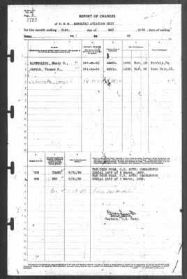 Thumbnail for Report of Changes > 31-May-1939