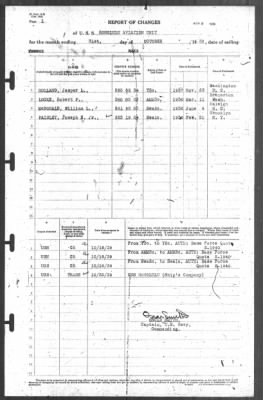 Thumbnail for Report of Changes > 31-Oct-1939