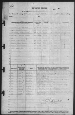 Thumbnail for Report of Changes > 31-Oct-1940