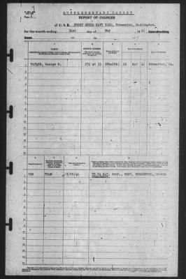 Thumbnail for Report of Changes > 31-May-1941