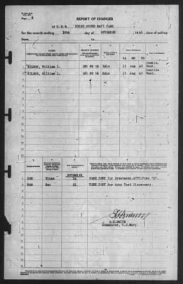 Thumbnail for Report of Changes > 30-Nov-1941