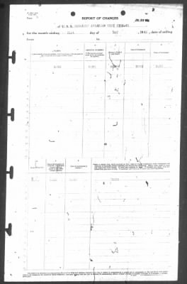 Thumbnail for Report of Changes > 31-May-1942