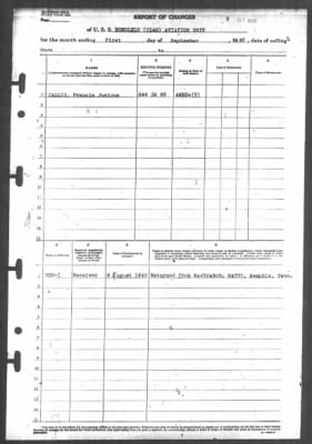 Thumbnail for Report of Changes > 1-Sep-1945