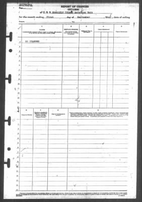 Thumbnail for Report of Changes > 1-Sep-1945