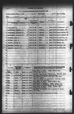 Report of Changes > 30-Sep-1943