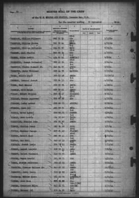 Thumbnail for Muster Rolls > 30-Sep-1944