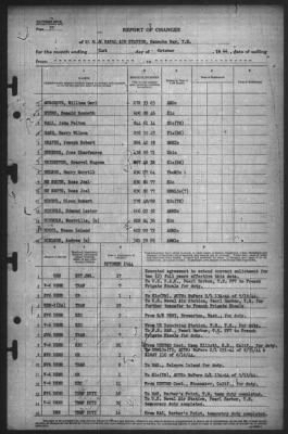 Thumbnail for Report of Changes > 31-Oct-1944