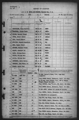 Thumbnail for Report of Changes > 31-Oct-1944