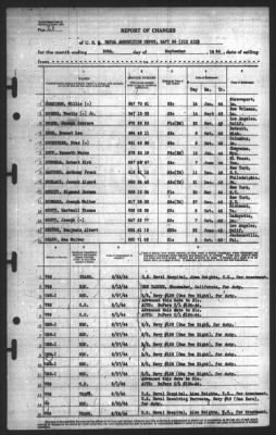 Thumbnail for Report of Changes > 30-Sep-1944