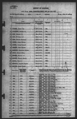 Thumbnail for Report of Changes > 31-Oct-1944