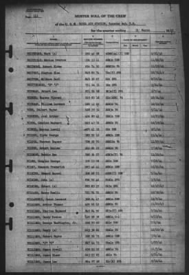 Thumbnail for Muster Rolls > 31-Mar-1945