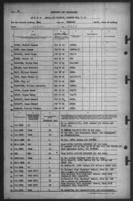 Thumbnail for Report of Changes > 28-Feb-1945