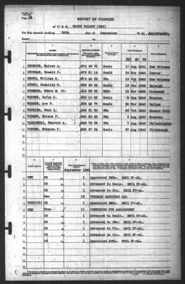 Report of Changes > 30-Sep-1941