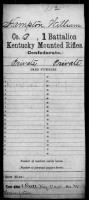 US, Civil War Service Records (CMSR) - Confederate - Kentucky, 1861-1865 record example