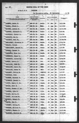 Thumbnail for Muster Rolls > 30-Sep-1939