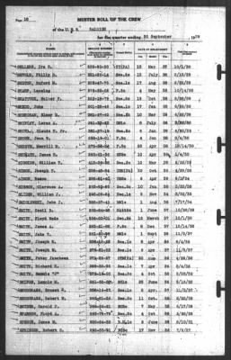 Thumbnail for Muster Rolls > 30-Sep-1939