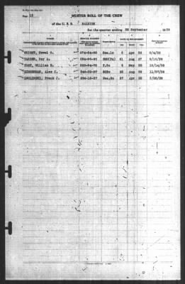 Thumbnail for Muster Rolls > 30-Sep-1939