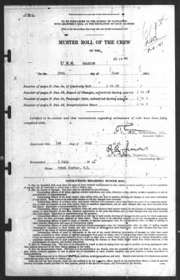 Muster Rolls > 30-Jun-1941