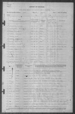 Thumbnail for Report of Changes > 31-Aug-1941