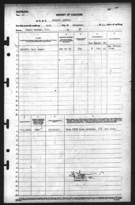 Thumbnail for Report of Changes > 24-Dec-1943