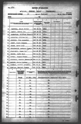 Thumbnail for Report of Changes > 10-Feb-1944