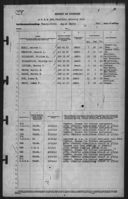 Thumbnail for Report of Changes > 25-Mar-1943