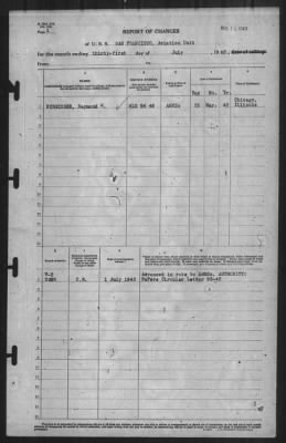 Thumbnail for Report of Changes > 31-Jul-1943