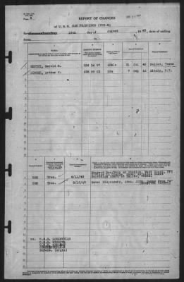 Thumbnail for Report of Changes > 13-Aug-1943