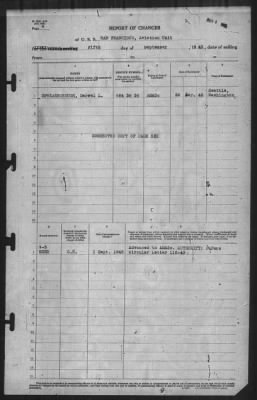 Thumbnail for Report of Changes > 5-Sep-1943