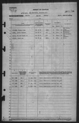 Thumbnail for Report of Changes > 12-Jan-1944