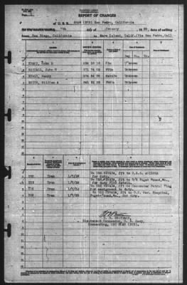 Thumbnail for Report of Changes > 7-Jan-1939