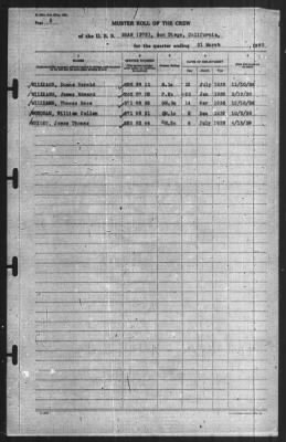 Muster Rolls > 31-Mar-1940