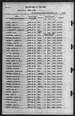 Muster Rolls > 30-Sep-1940